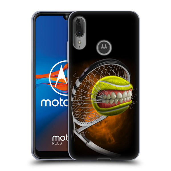 Tom Wood Monsters Tennis Soft Gel Case for Motorola Moto E6 Plus