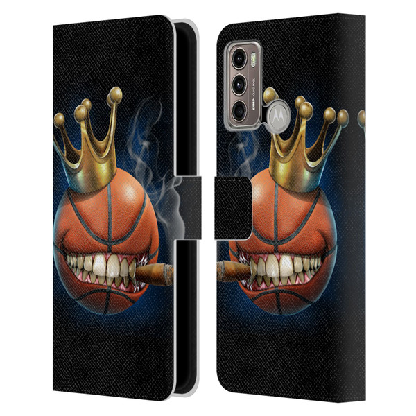Tom Wood Monsters King Of Basketball Leather Book Wallet Case Cover For Motorola Moto G60 / Moto G40 Fusion