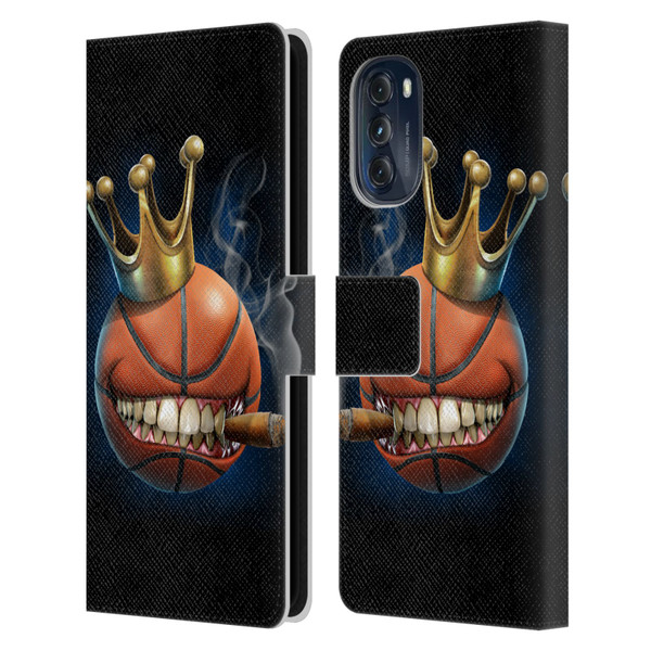 Tom Wood Monsters King Of Basketball Leather Book Wallet Case Cover For Motorola Moto G (2022)