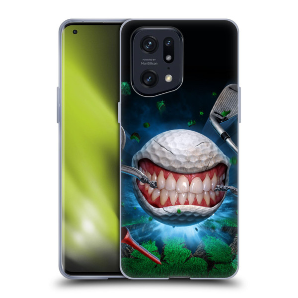 Tom Wood Monsters Golf Ball Soft Gel Case for OPPO Find X5 Pro