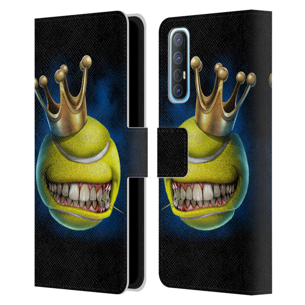 Tom Wood Monsters King Of Tennis Leather Book Wallet Case Cover For OPPO Find X2 Neo 5G