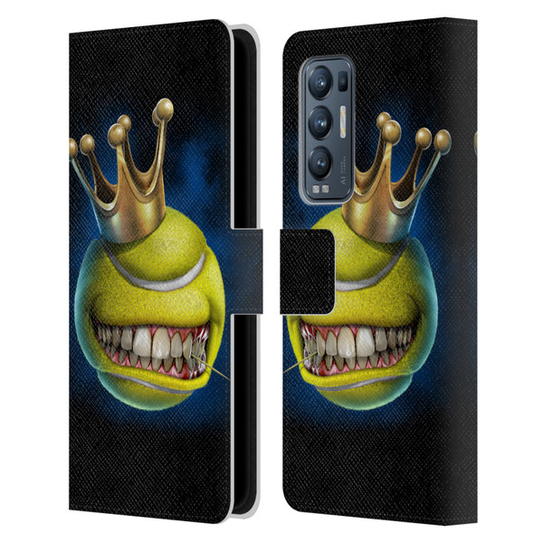 Tom Wood Monsters King Of Tennis Leather Book Wallet Case Cover For OPPO Find X3 Neo / Reno5 Pro+ 5G