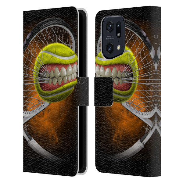 Tom Wood Monsters Tennis Leather Book Wallet Case Cover For OPPO Find X5 Pro