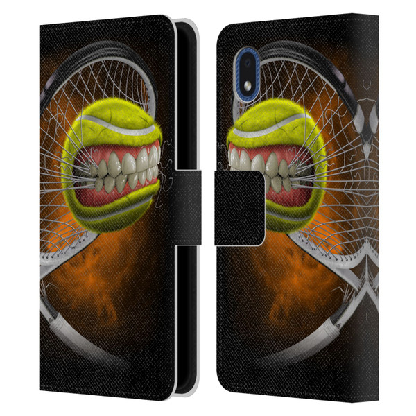 Tom Wood Monsters Tennis Leather Book Wallet Case Cover For Samsung Galaxy A01 Core (2020)