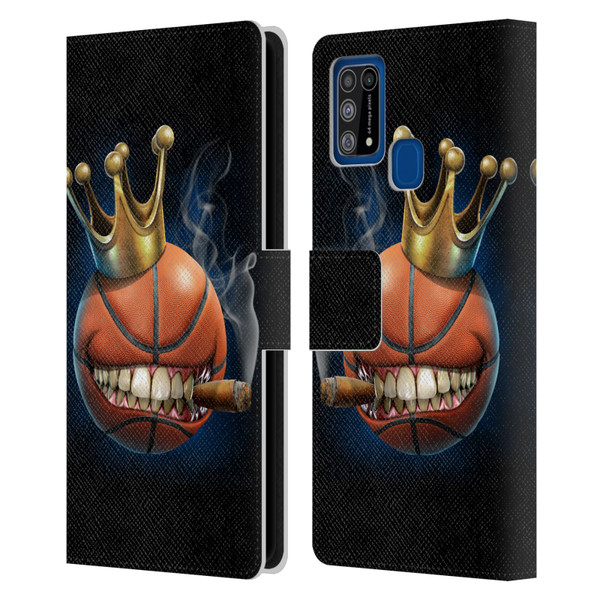 Tom Wood Monsters King Of Basketball Leather Book Wallet Case Cover For Samsung Galaxy M31 (2020)