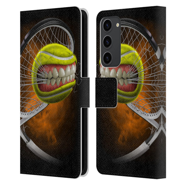 Tom Wood Monsters Tennis Leather Book Wallet Case Cover For Samsung Galaxy S23+ 5G