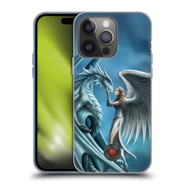 Anne Stokes Dragon Friendship Silverback Soft Gel Case for Apple iPhone 14 Pro