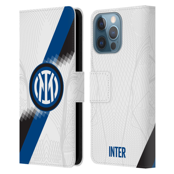 Fc Internazionale Milano 2023/24 Crest Kit Away Leather Book Wallet Case Cover For Apple iPhone 13 Pro