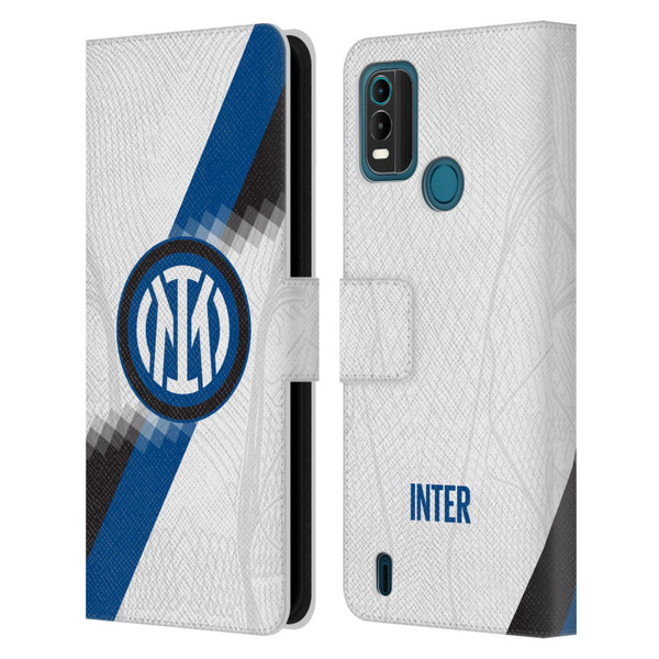 Fc Internazionale Milano 2023/24 Crest Kit Away Leather Book Wallet Case Cover For Nokia G11 Plus