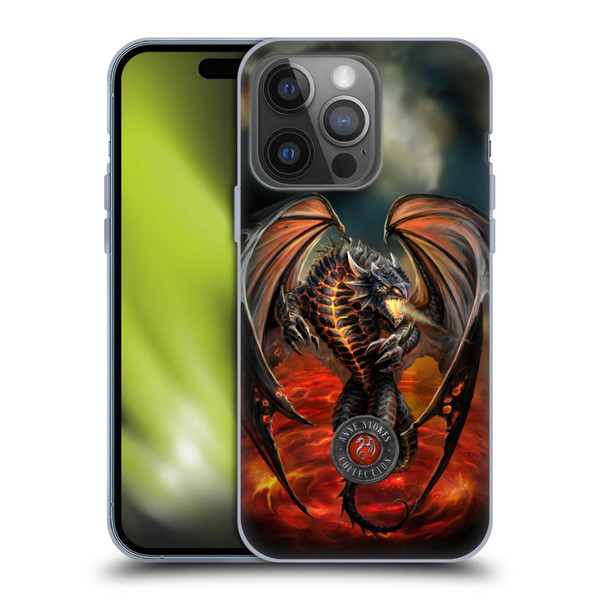 Anne Stokes Dragons Lava Soft Gel Case for Apple iPhone 14 Pro