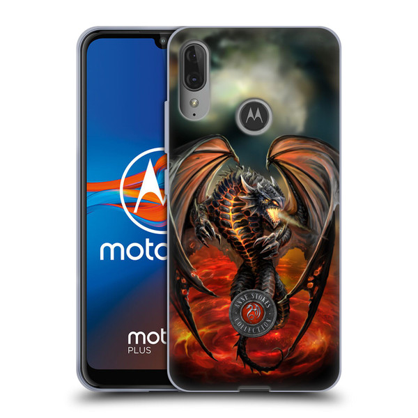Anne Stokes Dragons Lava Soft Gel Case for Motorola Moto E6 Plus