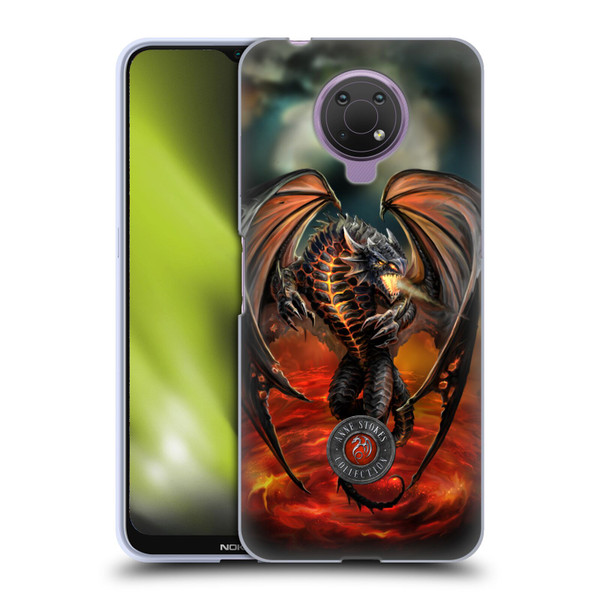 Anne Stokes Dragons Lava Soft Gel Case for Nokia G10