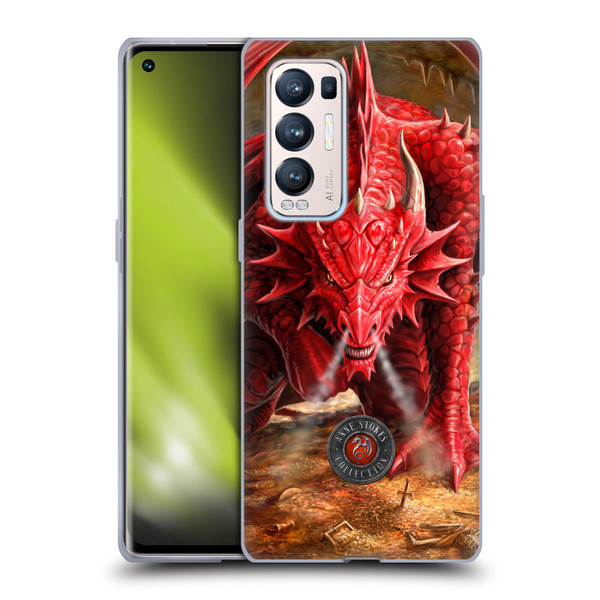 Anne Stokes Dragons Lair Soft Gel Case for OPPO Find X3 Neo / Reno5 Pro+ 5G