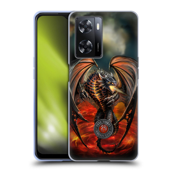 Anne Stokes Dragons Lava Soft Gel Case for OPPO A57s