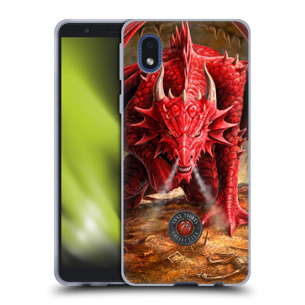Anne Stokes Dragons Lair Soft Gel Case for Samsung Galaxy A01 Core (2020)