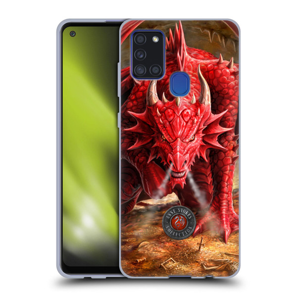 Anne Stokes Dragons Lair Soft Gel Case for Samsung Galaxy A21s (2020)