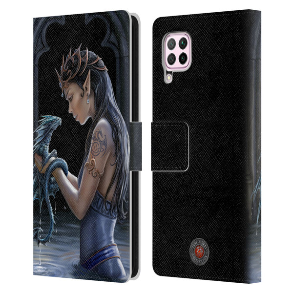 Anne Stokes Dragon Friendship Water Leather Book Wallet Case Cover For Huawei Nova 6 SE / P40 Lite