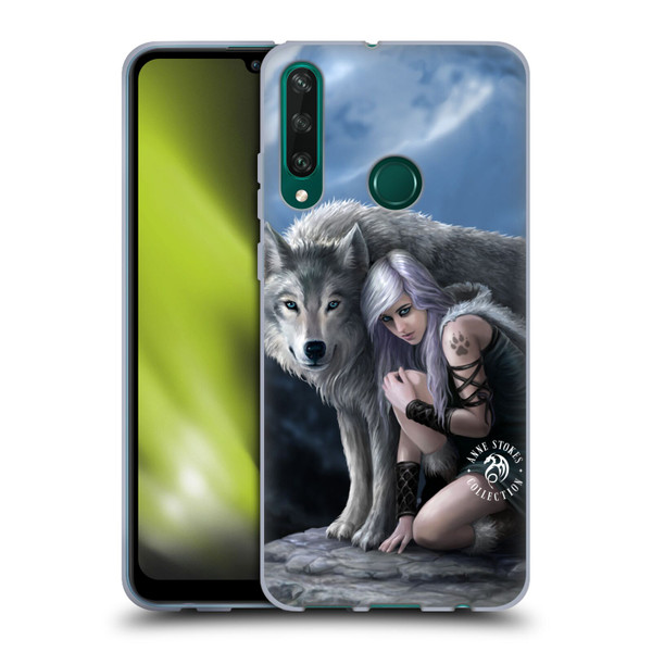 Anne Stokes Wolves Protector Soft Gel Case for Huawei Y6p