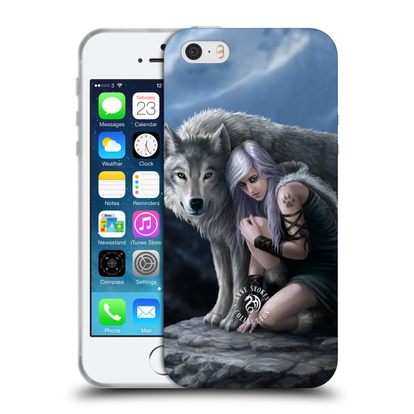Anne Stokes Wolves Protector Soft Gel Case for Apple iPhone 5 / 5s / iPhone SE 2016