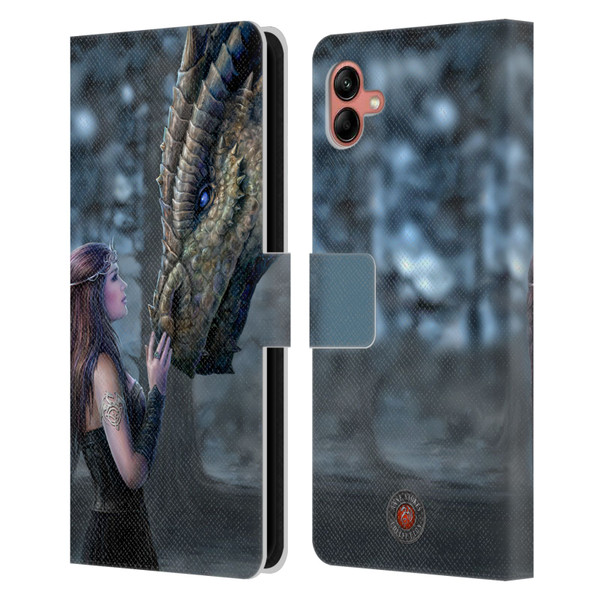 Anne Stokes Dragon Friendship Once Upon A Time Leather Book Wallet Case Cover For Samsung Galaxy A04 (2022)