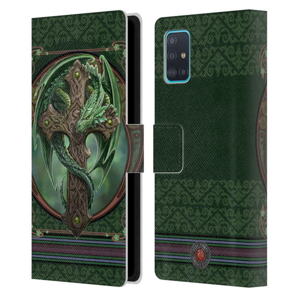 Anne Stokes Dragons Woodland Guardian Leather Book Wallet Case Cover For Samsung Galaxy A51 (2019)