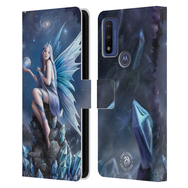 Anne Stokes Fairies Stargazer Leather Book Wallet Case Cover For Motorola G Pure