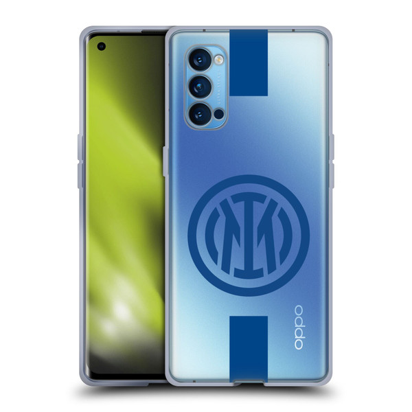 Fc Internazionale Milano Logo Stripes Soft Gel Case for OPPO Reno 4 Pro 5G