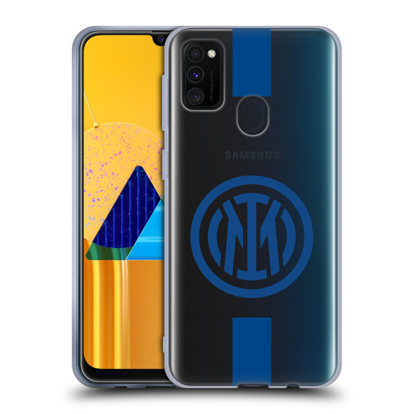 Fc Internazionale Milano Logo Stripes Soft Gel Case for Samsung Galaxy M30s (2019)/M21 (2020)