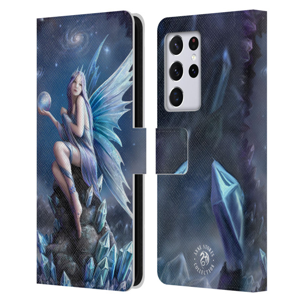 Anne Stokes Fairies Stargazer Leather Book Wallet Case Cover For Samsung Galaxy S21 Ultra 5G
