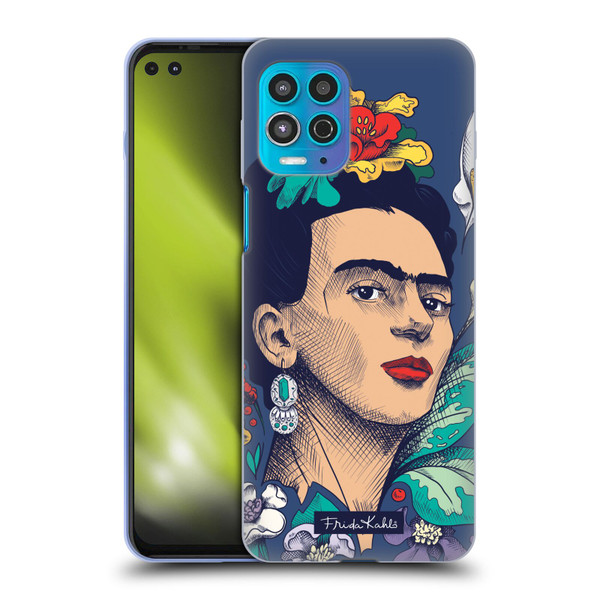 Frida Kahlo Sketch Flowers Soft Gel Case for Motorola Moto G100