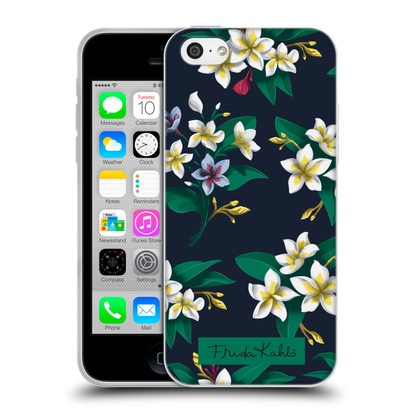 Frida Kahlo Flowers Plumeria Soft Gel Case for Apple iPhone 5c