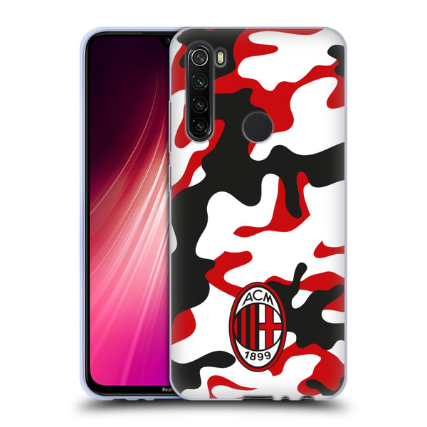 AC Milan Crest Patterns Camouflage Soft Gel Case for Xiaomi Redmi Note 8T