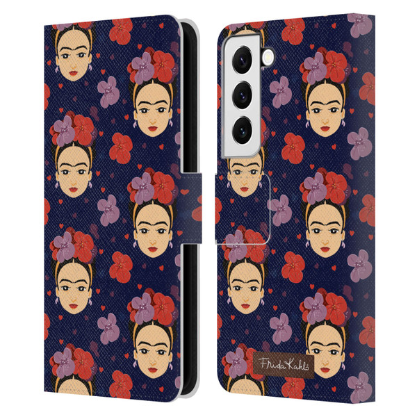 Frida Kahlo Doll Pattern 1 Leather Book Wallet Case Cover For Samsung Galaxy S22 5G