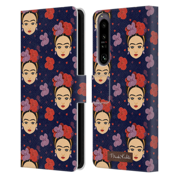 Frida Kahlo Doll Pattern 1 Leather Book Wallet Case Cover For Sony Xperia 1 IV