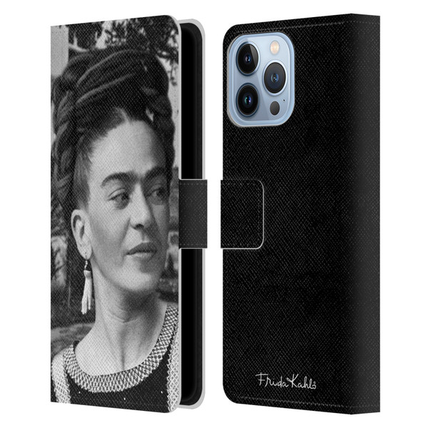 Frida Kahlo Portraits And Quotes Headdress Leather Book Wallet Case Cover For Apple iPhone 13 Pro Max