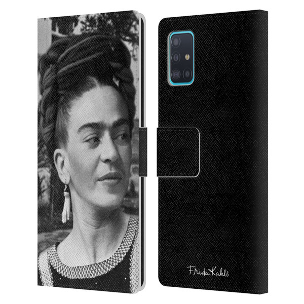 Frida Kahlo Portraits And Quotes Headdress Leather Book Wallet Case Cover For Samsung Galaxy A51 (2019)