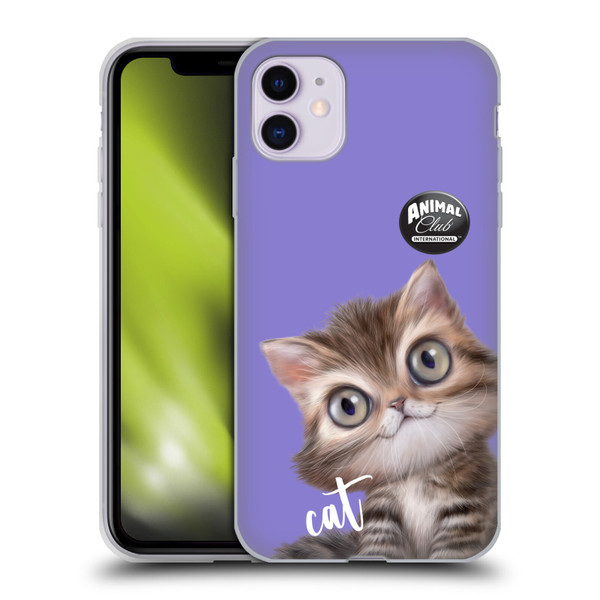 Animal Club International Faces Persian Cat Soft Gel Case for Apple iPhone 11