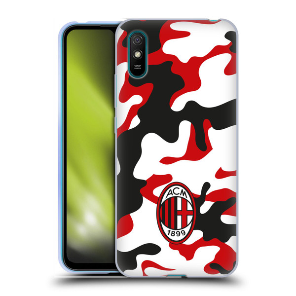 AC Milan Crest Patterns Camouflage Soft Gel Case for Xiaomi Redmi 9A / Redmi 9AT