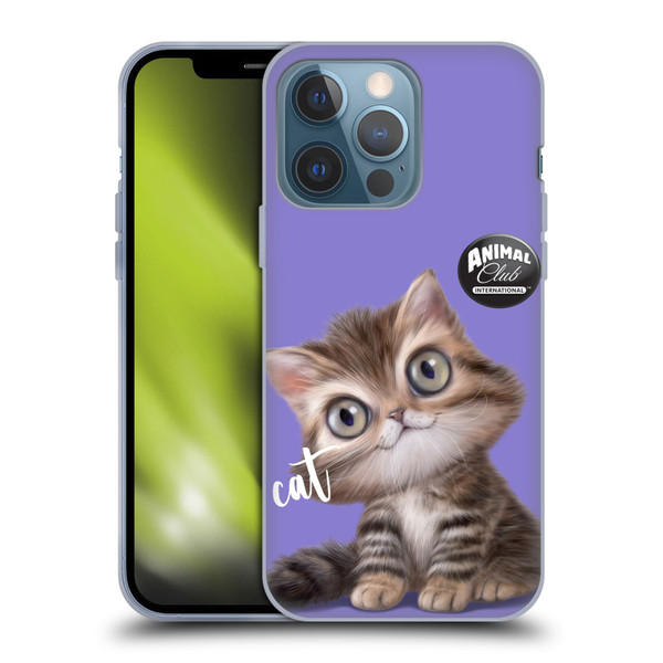 Animal Club International Faces Persian Cat Soft Gel Case for Apple iPhone 13 Pro