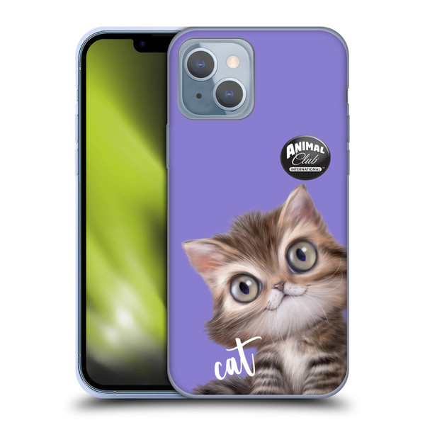 Animal Club International Faces Persian Cat Soft Gel Case for Apple iPhone 14