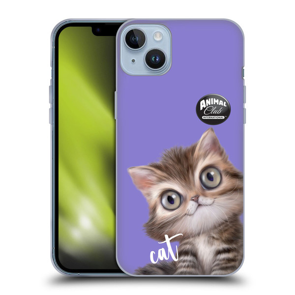 Animal Club International Faces Persian Cat Soft Gel Case for Apple iPhone 14 Plus