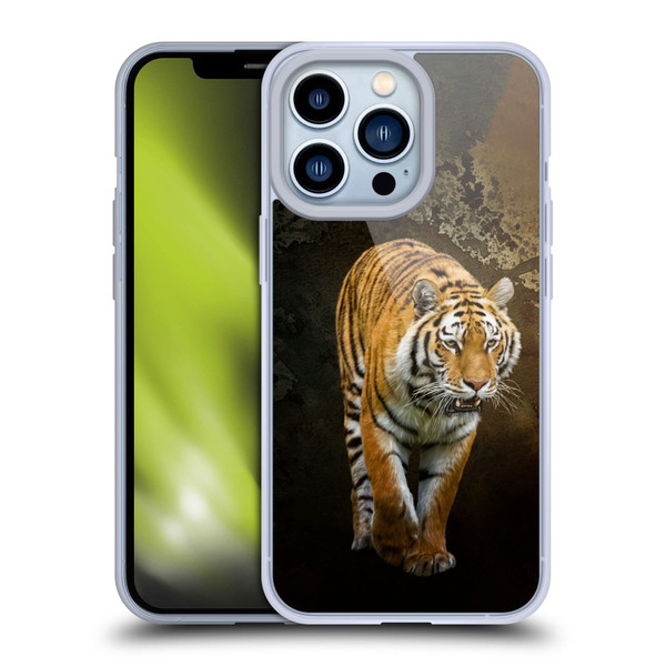 Simone Gatterwe Animals Siberian Tiger Soft Gel Case for Apple iPhone 13 Pro