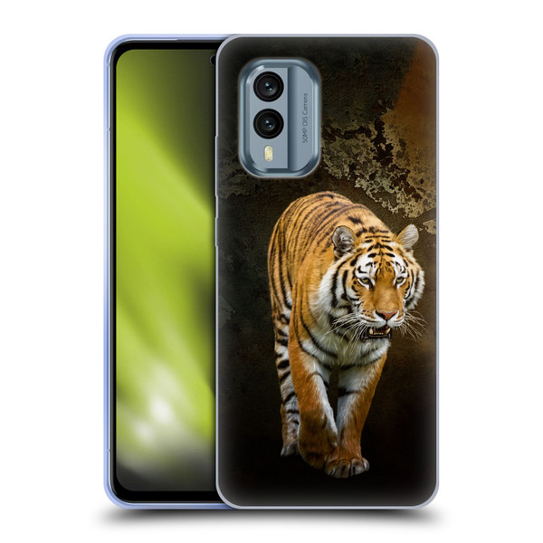 Simone Gatterwe Animals Siberian Tiger Soft Gel Case for Nokia X30
