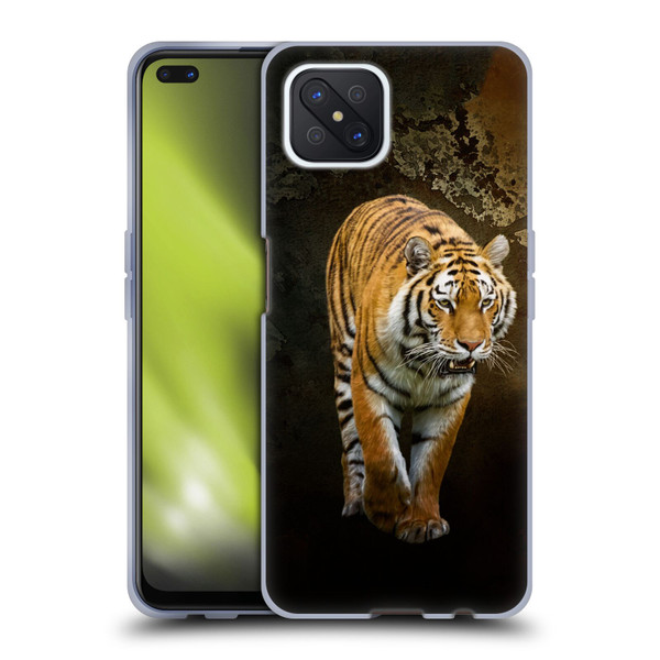 Simone Gatterwe Animals Siberian Tiger Soft Gel Case for OPPO Reno4 Z 5G