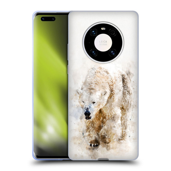 Simone Gatterwe Animals 2 Abstract Polar Bear Soft Gel Case for Huawei Mate 40 Pro 5G