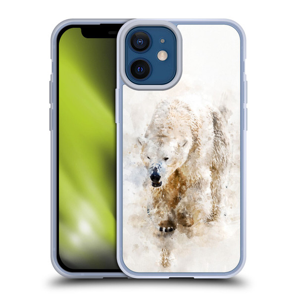 Simone Gatterwe Animals 2 Abstract Polar Bear Soft Gel Case for Apple iPhone 12 Mini
