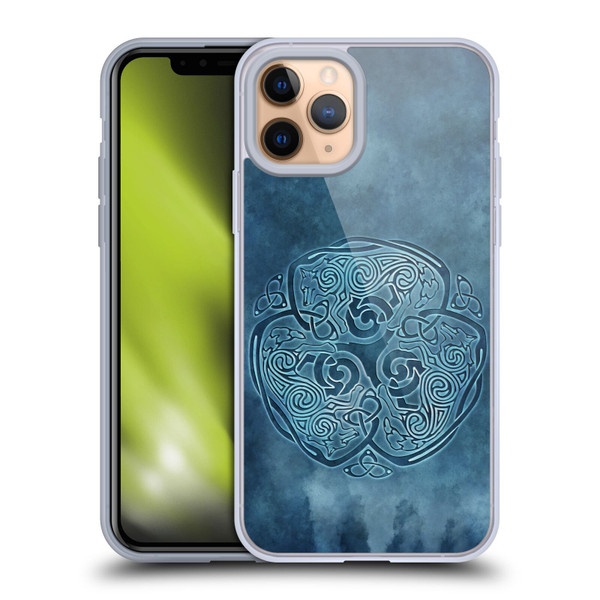 Brigid Ashwood Celtic Wisdom Knot Wolf Soft Gel Case for Apple iPhone 11 Pro