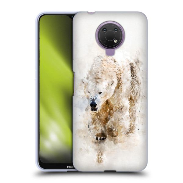 Simone Gatterwe Animals 2 Abstract Polar Bear Soft Gel Case for Nokia G10