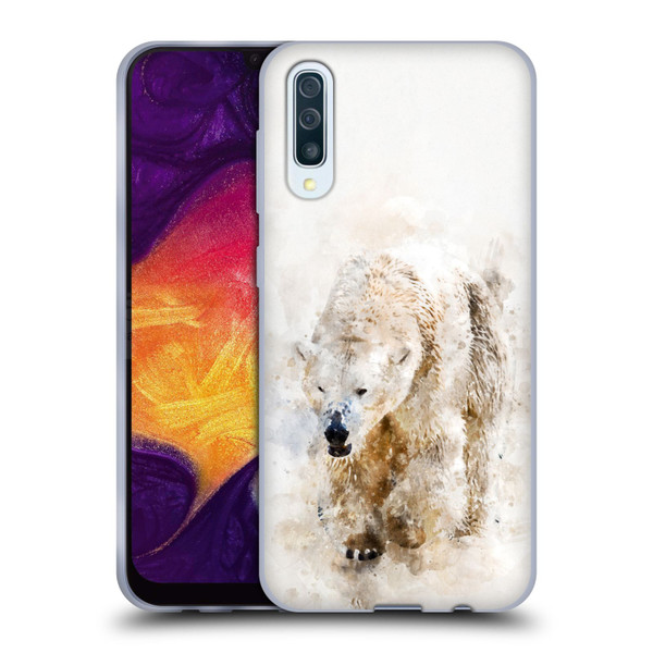 Simone Gatterwe Animals 2 Abstract Polar Bear Soft Gel Case for Samsung Galaxy A50/A30s (2019)