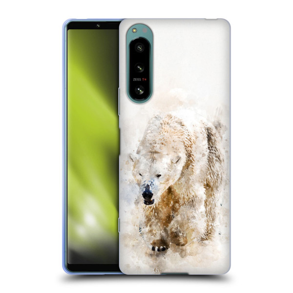 Simone Gatterwe Animals 2 Abstract Polar Bear Soft Gel Case for Sony Xperia 5 IV